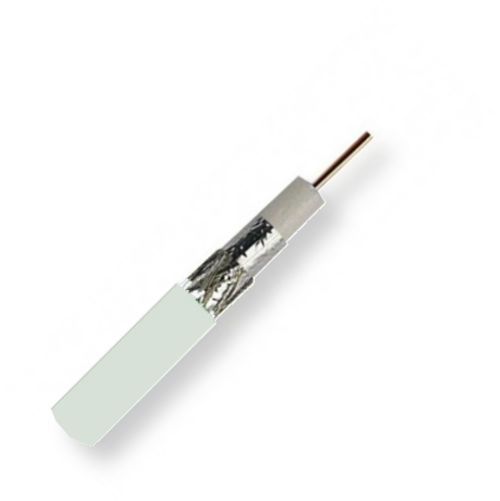 BELDEN1530AP8771000, Model 1530AP, RG6, 18 AWG, CATV, Series 6 Coax Cable; Natural Color; Plenum CMP-Rated; 18 AWG solid 0.040-Inch Bare copper-covered steel conductor; Foam FEP insulation; Duobond Tape and Aluminum Braid shield; CMP Flamarrest jacket; UPC 612825117254 (BELDEN1530AP8771000 TRANSMISSION CONNECTIVITY CONDUCTOR WIRE)