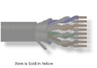 BELDEN1533P0041000 Model 1533P Multi-Conductor, UTP Category 5e Nonbonded-Pair Cable, Yellow Color; CAT5e (100MHz); 4-Pair; F/UTP-Foil shielded; Plenum-CMP; Premise Horizontal Cable; 24 AWG solid bare copper conductors; FEP insulation; Overall Beldfoil shield; Flamarrest jacket; RJ-45 compatible; Dimensions 1000 feet (length), Weight 34 lbs; Shipping Weight 35 lbs; UPC BELDEN1533P0041000 (BELDEN1533P0041000 WIRE MULTICONDUCTOR TRANSMISSION CONNECTIVITY) 