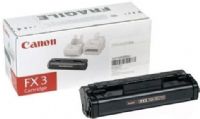 Canon 1557A002 model FX-3 Black Toner Cartridge, For use with L2060, L3500, L4000, L4500, MultiPass L6000 and FAXPHONE L75, 2700 Page Letter at 5% Coverage Print Yield, New Genuine Original OEM Canon, UPC 030275163810 (1557A002 1557A002 FX 3 FX3) 