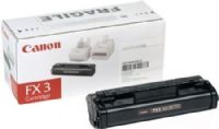 Canon 1557A002BA Model FX3 Black Toner Cartridge for use with CFX-L3500 IF, CFX-L4500 IF, FAXPHONE L75, FAXPHONE L80, LASER CLASS 1060P, LASER CLASS 2050P, LASER CLASS 2060P and LC2060 Laser Facsimiles, 2700 page yield with 5% average coverage, New Genuine Original OEM Canon Brand (1557-A002BA 1557A-002BA 1557A002B 1557A002 FX-3 FX 3) 