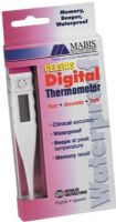 Mabis 15-604-000 Deluxe Digital Thermometer with Memory, Waterproof, Celsius Display, 60-second readout, Memory recall of last reading, Auto shut-off, Waterproof feature for easy cleaning (15604000 15 604 000 15 604000 15604 000 15-604000 15604-000 15 604-000 15-604 000 767056156043) 