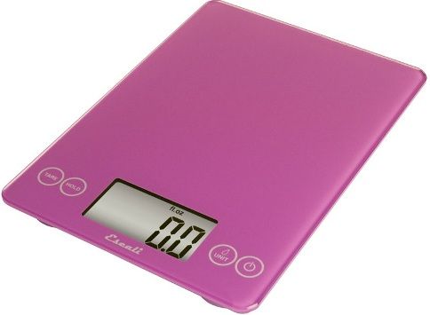 Escali 157PP model Arti Glass Digital Scale, Ultra slim profile, 15 Lbs or 7000 gram capacity, Measures liquid and dry ingredients, Easy to clean glass surface, Automatic shut off feature, Both liquid - fl oz, ml and dry ingredients - g, oz, lb + oz Measures, Poppin' Pink Finish, UPC 852520003081 (157PP 157-PP 157 PP) 