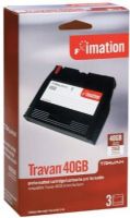 Imation 15874 Travan TR-7 Data Cartridge, 20GB Native and40GB Compressed Storage Capacity, 750 ft Storage Tape Length, Linear Serpentine Recording Method, UPC 051122158742 (15-874 15 874) 