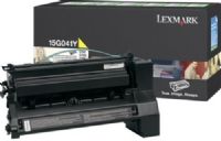 Lexmark 15G041Y Yellow Return Program Print Cartridge, Works with Lexmark C752, C752dn, C752dtn, C752fn, C752Ldn, C752Ldtn, C752Ln, C752n, C760, C760dn, C760dtn, C760n, C762, C762dn, C762dtn, C762n, X752e and X762e Printers, Up to 6000 pages @ approximately 5% coverage, New Genuine Original OEM Lexmark Brand (15G-041Y 15G 041Y 15G0-41Y 15G041) 