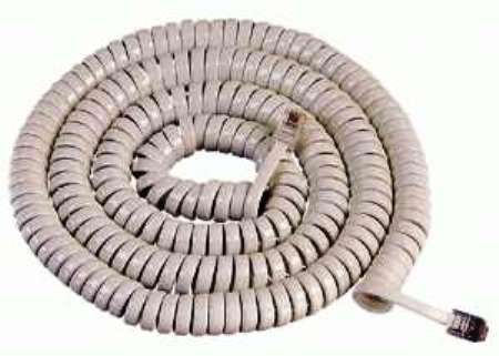 AT&T 16122 Modular Handset Cord in Almond, 25 Feet, Retains shape, Gold Plated Contacts (16122 UFF 25AL UFF25AL ATTTUFF-25AL ATTTUFF 25AL ATTTUFF25AL ATT16122 ATT-16122 ATTTUFF25 25)