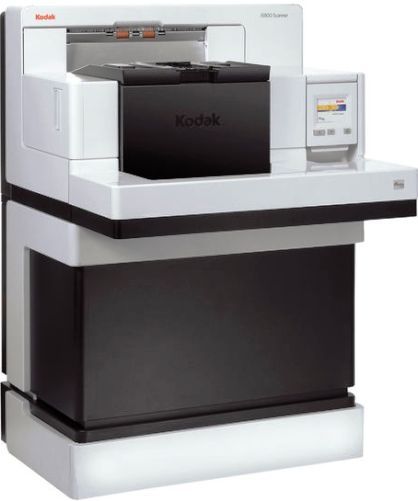 Kodak 1615962 Model i5850 Production Document Scanner; 210 pages per minute/560 images per minute; Optical Resolution 600 dpi; White LEDs Illumination; Maximum Document Width 304.8 mm (12 in.); Long Document Mode Length Up to 4.6 m (180 in.); Minimum Document Size 63.5 mm x 63.5 mm (2.5 in. x 2.5 in.); Automatic 750-sheet elevator design (16-15962 161-5962 1615-962)