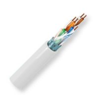 Belden 1624P 877A1000, Model 1624P, 24 AWG, 4-Pair, CAT5 Horizontal Cable; Natural Color; Plenum CMP-Rated; 4-Pair; F/UTP-foil shielded; Premise Horizontal cable; 24 AWG solid bare copper conductors; FEP insulation; Overall Beldfoil shield; Flamarrest jacket; RJ-45 compatible; For Indoor Use; UPC 612825119463 (BTX 1624P877A1000 1624P 877A1000 1624P-877A1000 BELDEN) 