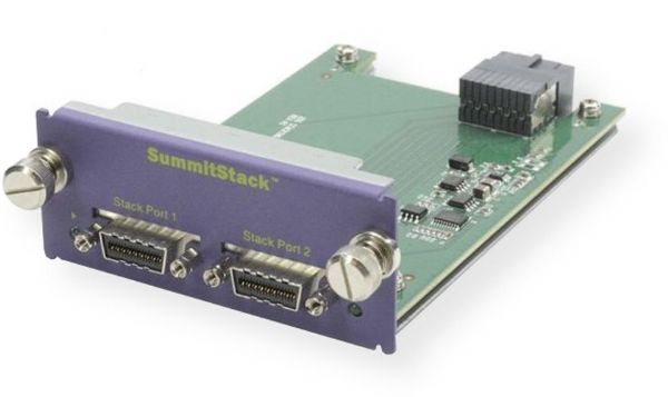 Extreme Networks 16419 Model VM3 Stack Module, Stacking Module, Plug in Module, Up to 40 Gbps Stacking connection, UPC 644728164196, Dimensions 1.4