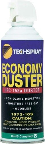 Tech Spray 1673-10S Economy Duster 10 Ounce Aerosol, Price per Can, Must buy in Cases of 12 Cans, Blasting power for quick dust removal, Non-ozone depleting, Moisture free gas, Odorless, HFC-152a, Flammable, not to be used around open flames or sparks (167310S 1673 10S)