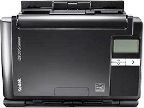 Kodak 1679380 Model i2820 Desktop Document Scanner; Up to 60 ppm/120 ipm at 200 dpi; Optical Resolution 600 dpi; Dual indirect LED Illumination; Up to 8000 pages per day; Handles small documents such as ID cards, embossed hard cards, business cards and insurance cards, Up to 100 sheets of 80 g/m2 (20 lb.) paper; UPC 041771679385 (16-79380 167-9380 1679-380)