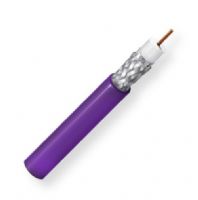 Belden 1694A 0075000 Model 1694A, 18 AWG, RG6 Type, Serial Digital Coax Cable; Violet; Low Loss Serial Digital Coax; Riser-CMR; RG6 Type; 18 AWG solid bare copper conductor; Foam HDPE core; Duobond Tape and Tinned copper braid Shielding; PVC jacket; UPC 612825356172 (BTX 1694A0075000 1694A 0075000 1694A-0075000) 