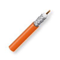 BELDEN1694FG8L1000, Model 1694F, 19 AWG, RG6 Type, Low Loss Serial Digital Coax Cable; CM-Rated; Orange Color; 19 AWG stranded bare copper conductor; Foam HDPE core; Double Tinned copper braid; Flexible PVC jacket; UPC 612825356097 (BELDEN1694FG8L1000 TRANSMISSION CONNECTIVITY WIRE CONDUCTOR) 