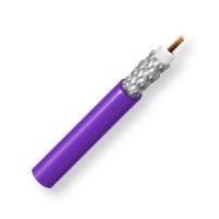 BELDEN1694FZ4B1000, Model 1694F, 19 AWG, RG6 Type, Low Loss Serial Digital Coax Cable; CM-Rated; Violet Color; 19 AWG stranded bare copper conductor; Foam HDPE core; Double Tinned copper braid; Flexible PVC jacket; UPC 612825358176 (BELDEN1694FZ4B1000 TRANSMISSION CONNECTIVITY WIRE CONDUCTOR) 