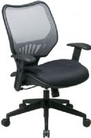 Office Star 16-NXM32N15 Space NX16 Series Executive Color Matrex Back Chair, Arctic, Breathable Color Matrex Back with Built-in Lumbar Support and 2-Layer Mesh Seat, One Touch Pneumatic Seat Height Adjustment, Deluxe 2-to-1 Synchro Tilt Control, Adjustable Tilt Tension Control, Height Adjustable Arms with PU Pads (16NXM32N15 16 NXM32N15 OfficeStar) 