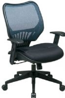 Office Star 16-NXM37N15 Space NX16 Series Executive Color Matrex Back Chair, Cobalt, Breathable Color Matrex Back with Built-in Lumbar Support and 2-Layer Mesh Seat, One Touch Pneumatic Seat Height Adjustment, Deluxe 2-to-1 Synchro Tilt Control, Adjustable Tilt Tension Control, Height Adjustable Arms with PU Pads (16NXM37N15 16 NXM37N15 OfficeStar) 