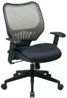 Office Star 16-NXM38N15 Space NX16 Series Executive Color Matrex Back Chair, Java, Breathable Color Matrex Back with Built-in Lumbar Support and 2-Layer Mesh Seat, One Touch Pneumatic Seat Height Adjustment, Deluxe 2-to-1 Synchro Tilt Control, Adjustable Tilt Tension Control, Height Adjustable Arms with PU Pads (16NXM38N15 16 NXM38N15 OfficeStar) 