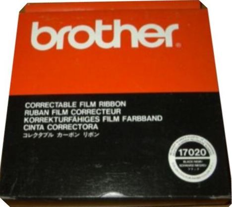 Brother 17020 Correctable Film Typewriter Ribbon, New Genuine Original OEM Brother, for EM501 EM511 EM601 EM611 EM701 EM701FX EM711 EM721 EM721FX EM750FX EM801 EM811 EM811FX EM850FX EM1000 EM2000 EM2050 EM2050D typewriters (BRO17020 BRO-17020 BROTHER17020 RIB17020 RIB-17020)