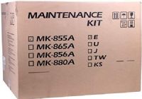 Kyocera 1702H77US1 Model MK-855A Maintenance Kit For use with Kyocera/Copystar CS-400ci, CS-500ci, TASKalfa 400ci and 500ci Multifunctional Printers; Up to 300000 Pages Yield at 5% Average Coverage; Includes: Black Drum Unit, Transfer Belt Unit, Black Developer Unit, 120V Fuser Unit, Transfer Roller Assembly, Duct Filter and VOC Filter; UPC 632983014691 (1702-H77US1 1702H-77US1 1702H7-7US1 MK855A MK 855A)  