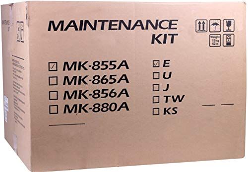 Kyocera 1702H77US1 Model MK-855A Maintenance Kit For use with Kyocera/Copystar CS-400ci, CS-500ci, TASKalfa 400ci and 500ci Multifunctional Printers; Up to 300000 Pages Yield at 5% Average Coverage; Includes: Black Drum Unit, Transfer Belt Unit, Black Developer Unit, 120V Fuser Unit, Transfer Roller Assembly, Duct Filter and VOC Filter; UPC 632983014691 (1702-H77US1 1702H-77US1 1702H7-7US1 MK855A MK 855A) 