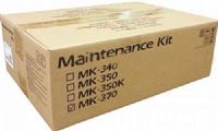 Kyocera 1702LX0UN0 Model MK-370 Maintenance Kit For use with Kyocera ECOSYS FS-3040MFP, FS-3140MFP, FS-3140MFP+, FS-3540MFP and FS-3640MFP Black & White Multifunctional Printers; Up to 150000 Pages Yield at 5% Average Coverage; Includes: Feeding Unit and Separation Pad; UPC 632983019689 (1702-LX0UN0 1702L-X0UN0 1702LX-0UN0 MK370 MK 370)  