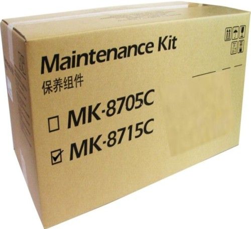 Kyocera 1702N27US0 Model MK-8715C Maintenance Kit For use with Kyocera/Copystar CS-6550ci, CS-6551ci, CS-7551ci, TASKalfa 6550ci, 6551ci and 7551ci Multifunctional Printers; Up to 300000 Pages Yield at 5% Average Coverage; Includes: (1) Fuser Unit, (3) Top Filter, (1) Left Side Filter and (1) Pre Transfer Cleaning Blade; UPC 632983033364 (1702-N27US0 1702N-27US0 1702N2-7US0 MK8715C MK 8715C) 