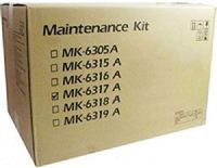 Kyocera 1702N97US1 Model MK-6317 Maintenance Kit For use with Kyocera/Copystar CS-3501i, CS-4501i, CS-5501i, TASKalfa 3501i, 4501i and 5501i Multifunctional Printers; Up to 600000 Pages Yield at 5% Average Coverage; Includes: (1) Drum Unit [302N993030], (1) Developer (1) Fuser, (2) Top Filter, (2) Left Side Filter, (1) Belt Assembly SP, (1) Disposal Unit Assembly and (2) Drum Duct Seal (1702-N97US1 1702N-97US1 1702N9-7US1 MK6317 MK 6317)  