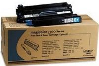Konica Minolta 1710530-004 Cyan Toner Cartridge, For use with Magicolor 7300 Series, Laser Print Technology, 7500 Pages Duty Cycle 5% Print Coverage, New Genuine Original OEM Konica Minolta, UPC 039281031748 (1710530-004 1710530 004 1710530004 QMS) 