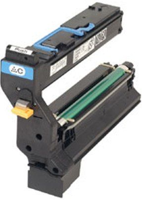 Konica Minolta 1710580-004 Cyan Laser Toner Cartrigde, For use with Magicolor 5430DL 5440DL and 5450DL Printers, 6000 pages yield, New Genuine Original OEM Konica Minolta Brand, UPC 039281035579 (1710580004 1710580 004 QMS)