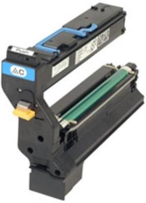 Konica Minolta 1710602-008 High-Capacity Cyan Toner Cartridge, For use with Magicolor 5440DL and 5450 Printer Series, 12000 pages yield with 5% coverage, New Genuine Original OEM Konica Minolta Brand, UPC 039281038297 (1710602008 1710602 008 171-0602 1710-602 QMS)
