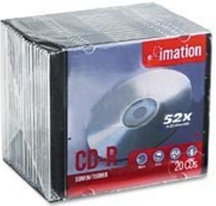 Imation 17259 Storage media - CD-R, 700MB Storage Capacity, 80 Minute Maximum Recording Time, 52x Maximum Write Speed, CD-ROM Drive, CD-RW Drive and CD Player Reading Compatibility, UPC 051122172595 (17-259 17 259)