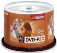 Imation 17341 Storage media - DVD-R, 4.7GB Storage Capacity, 120 Minute Maximum Recording Time, 16x Maximum Write Speed, Non-Printable Surface Type, 120mm Standard Form Factor, DVD-R/RW, Dual Drives, Super Multi Drives, Multi Drives and DVD-RAM/R Writing Compatibility, 50 PK, PC and Mac Platform Support, UPC 051122173417 (17-341 17 341) 