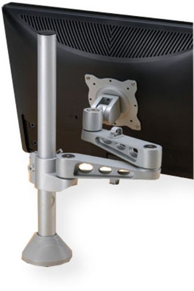 Smith System 17352 Flat Panel Mount with Swing-Out Arm, Platinum Color; The arm has several degrees of freedom and extends up to 17.58
