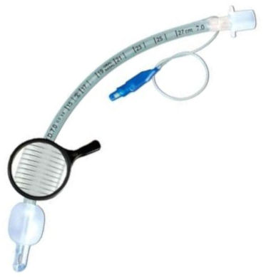 SunMed 1-7363-45 Airways 4.5mm I.D. 18FR French 225mm Lenght Reinforced Cuffed Endotracheal Tube, Murphy Oral/Nasal Use, Radio-opaque strip embedded for X-ray, Smooth beveled tip provides atraumatic introduction, Including 15mm male fitting, High volume, low pressure barrel cuff provides efficient seal (1736345 17363-45 1-736345)