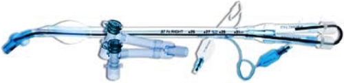 SunMed 1-7370-35 Robertshaw Left Size 35FR French Endobronchial (Dual Lumen) Tube; Color coded clear (tracheal) and blue (bronchial) for easy differentiation of appropriate lumen, pilot balloon and cuff; Soft PVC; High volume, low pressure cuff; Radiopaque strip; Graduated depth marks; Y 15mm connector included with each tube; Latex free, single use, sterile (1737035 17370-35 1-737035)