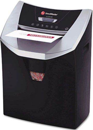 GBC 1757250 ShredMaster SC170 Light-Duty Strip-Cut Shredder, Black/Metallic Gray, Auto on/off and reverse mode to clear jams, 12 sheet Strip Cut shredder meets low security needs (Level 2), Strip cuts materials into 1/4 inch shreds, Shreds credit cards, paper clips, staples and documents into 5.5 gallon waste bin with handle, UPC 033816030992 (175-7250 175 7250 1757-250 SC-170 SC 170)