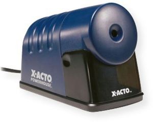 X-Acto 1792 PowerHouse Heavy Duty Commercial Grade Electric Pencil Sharpener Blue; For hard to sharpen composite and recycled pencils, as well as standard size wood pencils; Quiet operation; Pencil saver prevents oversharpening; Heavy duty motor designed for durability; UPC 079946017922 (1792 POWERHOUSE-1792 SHARPENER-1792 X-ACTO-1792 XACTO-1792 XACTO-1792) 