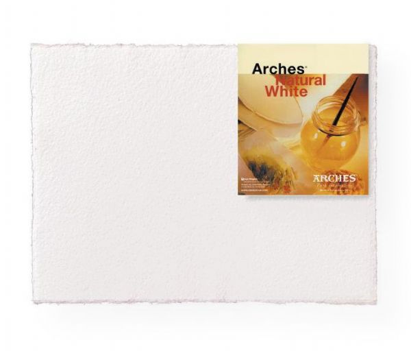 Arches 1795027 140 lb/300 g Rough Watercolor Sheets, Natural White 22