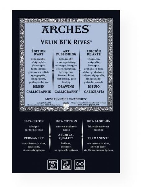 Arches 1795124 BFK Rives Cream 280G 22