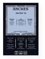 Arches 1795153 Printmaking Sheets 22" x 30"; Mould made, 100% cotton with four deckle edges and registered watermark; Very soft, smooth surface; A waterleaf (unsized) paper that readily soaks up the ink thus avoiding blurring; White, 300g; Acid-free; Formerly item #C523-674; Formerly item #C100510311; Shipping Weight 0.28 lb; Shipping Dimensions 30.25 x 22.5 x 0.1 in; EAN 3148955708750 (ARCHES1795153 ARCHES-1795153 ARCHES/1795153 ARTWORK) 