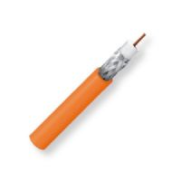 Belden 179DT 0031000, Model 179DT, 28.5 AWG, RG179, Ultra-miniature, Low Loss Serial Digital Coax Cable; Orange Color; Riser-CMR Rated; Solid bare copper conductor; Foam HDPE core; Duofoil Tape and Tinned Copper braid; PVC jacket; UPC 612825357018 (BTX 179DT0031000 179DT 0031000 179DT-0031000 BELDEN) 