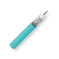 Belden 179DT 0061000, Model 179DT, 28.5 AWG, RG179, Ultra-miniature, Low Loss Serial Digital Coax Cable; Light Blue Color; Riser-CMR Rated; Solid bare copper conductor; Foam HDPE core; Duofoil Tape and Tinned Copper braid; PVC jacket; UPC 612825358541 (BTX 179DT0061000 179DT 0061000 179DT-0061000 BELDEN) 