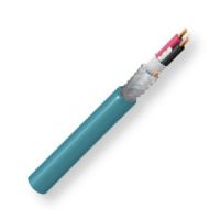 BELDEN1800FG7XU1000, Model 1800F, 24 AWG, 1-Pair, Digital Audio Cable; Blue Color; Plenum-CL2R-Rated; 24 AWG stranded Bare copper pairs; Datalene insulation with Fillers; Tinned copper braid shield with drain wire; Flexible PVC jacket; Riser-Rated; UPC 612825122876 (BELDEN1800FG7XU1000 TRANSMISSION CONNECTIVITY WIRE SOUND) 