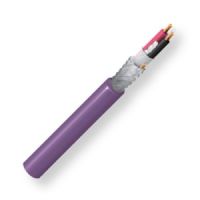 Belden 1800F Z4BU1000, Model 1800F, 24 AWG, 1-Pair, Digital Audio Cable; Violet Color; CL2R-Rated; 24 AWG stranded Bare copper pair; Datalene insulation, fillers and Tinned copper braid; Drain wire; Riser Rated; Flexible PVC jacket; UPC 612825122906 (BTX 1800F-Z4BU1000 1800FZ4BU1000 1800FZ4BU1000 1800F-Z4BU1000 BELDEN) 