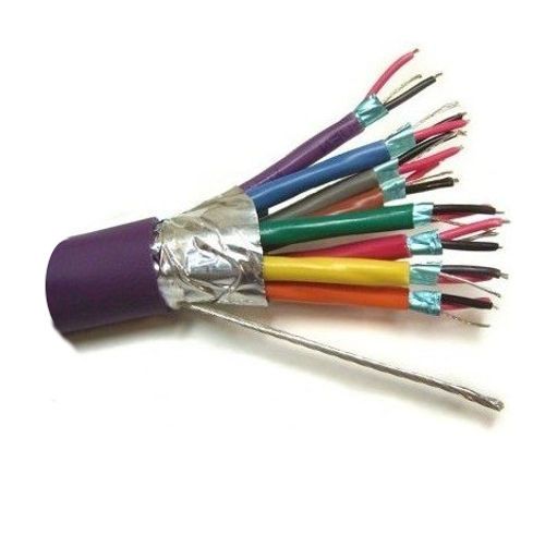 Belden 1805F Z4B500, Model 1805F, 8-Pair, 24 AWG, CMG-Rated, Audio Snake Cable; Violet; Digital Audio Snake Cable; UL CMG-Rated; 8-24 AWG tinned copper pairs; Datalene insulation; Pairs individually shielded with Beldfoil; Numbered/color-coded PVC jackets; Flexible PVC jacket; UPC 612825123187 (BTX 1805FZ4B500 1805F Z4B500 1805F-Z4B500)