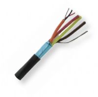 BELDEN1815R010500, Model 1815R; 22 AWG, 4-Pair, CMR-Riser Rated, Audio Snake Cable; Black Color; 22 AWG tinned copper pairs; Polyolefin insulation; Individually shielded with Beldfoil bonded to numbered color-coded PVC jackets so both strip simulteaneously; Overall PVC jacket; UPC 612825123484 (BELDEN1815R010500 TRANSMISSION CONNECTIVITY WIRE ELECTRICITY) 