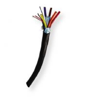 Belden 1816WB 0101000 Model 1816WB, 6-Pair, 22 AWG, Waterblocked Audio Snake Cable; Black; 6 pair 22 AWG tinned copper; Polyolefin insulation; Individually shielded with Beldfoil bonded to numbered color-coded PVC jackets so both strip simulteaneously; Waterblocking tape; HDPE jacket; UPC 612825123569 (BTX 1816WB0101000 1816WB 0101000 1816WB-0101000) 