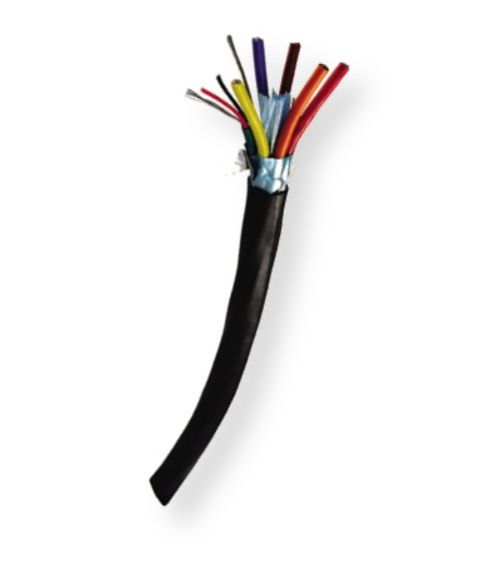 Belden 1816WB 0101000 Model 1816WB, 6-Pair, 22 AWG, Waterblocked Audio Snake Cable; Black; 6 pair 22 AWG tinned copper; Polyolefin insulation; Individually shielded with Beldfoil bonded to numbered color-coded PVC jackets so both strip simulteaneously; Waterblocking tape; HDPE jacket; UPC 612825123569 (BTX 1816WB0101000 1816WB 0101000 1816WB-0101000)