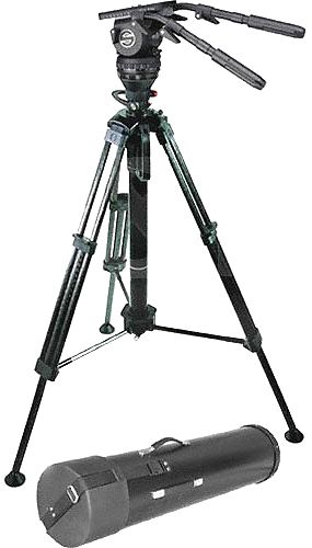 Sachtler 1820US System Video 18 P Hot Pod Carbon Fiber Tripod System with Video 18 Plus Fluid Head, 1-Stage Tripod with Integrated Mid Level Spreader & Hard Case, 44 lbs Load Capacity, 100mm 4 in. Half Ball Mount/Base, 2.8 in. Sliding Range Balance Plate, 360 /  90 Pan & Tilt Range, 8 steps, 0 to 7 Pan & Tilt Drag, Illuminated Leveling Bubble, Aluminum Material (1820-US  1820 US  1820US)