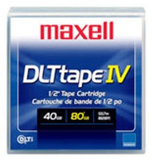 Maxell 183270 DLTtape IV 40/80 GB Tape Cartridge, Capacities Up to 80GB with Data Compression; Data Transfer Rates up to 12.0MB/sec; Patented Ceramic Coated Metal Particle Tape; Rated at 500000 to 1000000 Tape Passes; Sophisticated Error Detection and Correction; Superior Archival Life; Factory Security Seal, UPC 025215909429 (183270, DLTTAPEIV, TAPEIV, DLT8000)