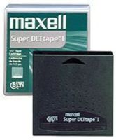 Maxell 183700 Super DLTtape 1 Data Cartridge, 160GB Native Capacity, 320GB Compressed Capacity, 559m Length, Transfer rate of greater than 10 MB/second, 30 year archival life, Compatibility SDLT 110/220GB Tape Drive, UPC Code 025215909443 (183-700 183 700 Maxell-183700 MAXELL183700) 